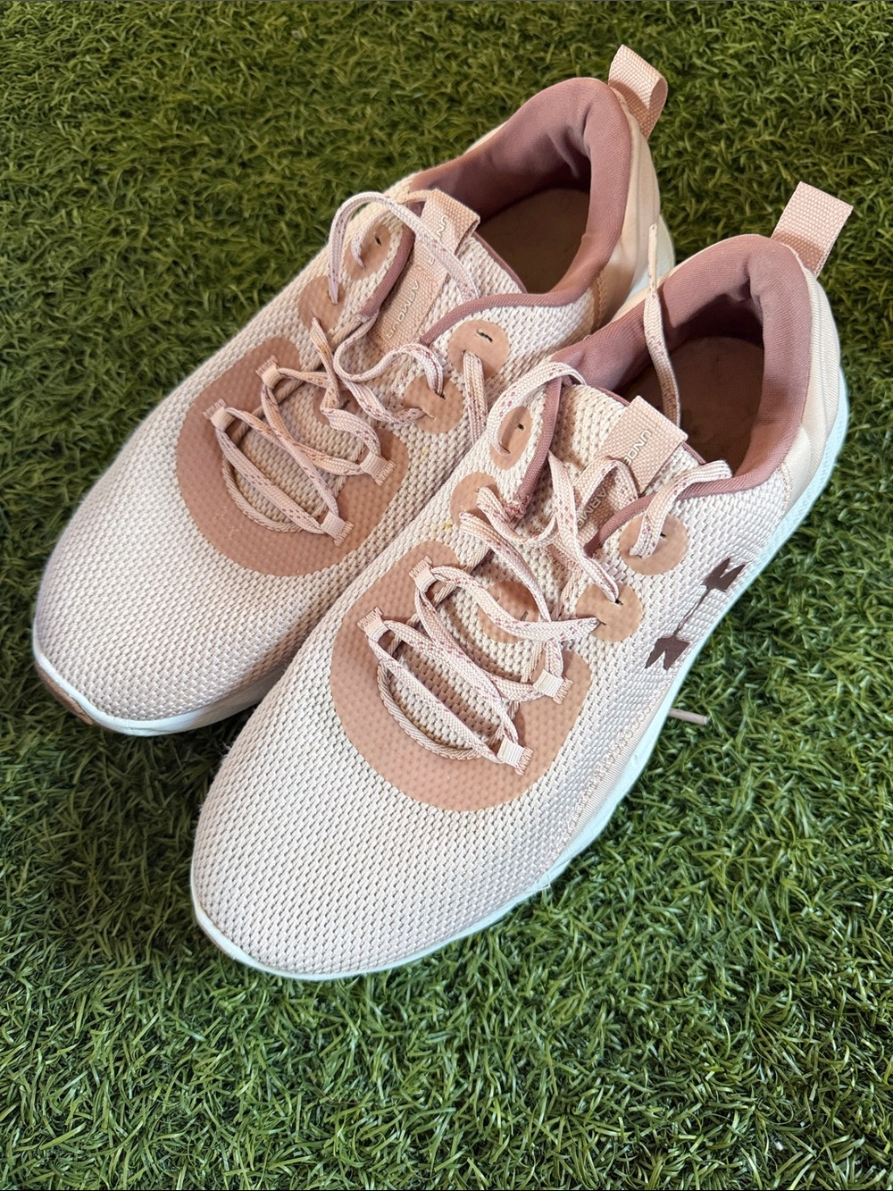 Under Armour Women's Blush Pink Mesh Training Sneakers
